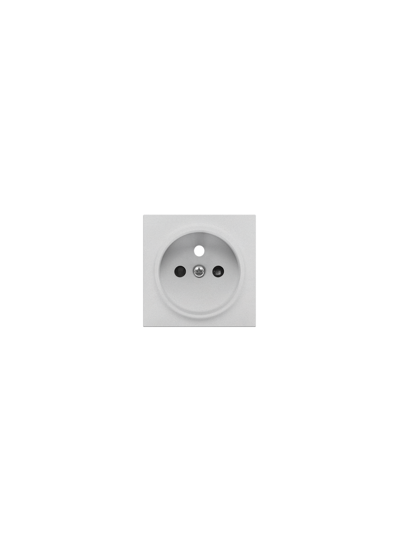 Simon 55 Pokrywa gniazda wtyczkowego pojedynczego do: SGZ1CM SGZ1M Aluminium mat TGZ1ZP/143 KONTAKT