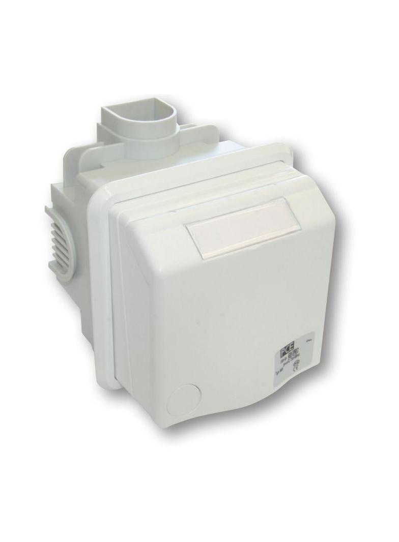 GNIAZDO ZABUDOWANE SERIA DESIGN IP44 gniazdo podtynkowe przelotowe w układzie domowym 16A 2P+Z 230V 883108v PCE