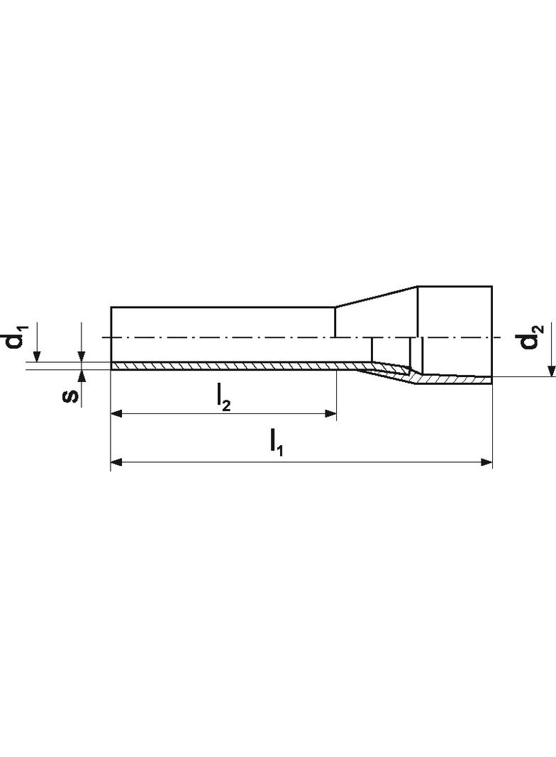 Końcówka tulejkowa TP 0,75-8X40 /opk=400szt./ TP_0,75-8x40/10 ERKO