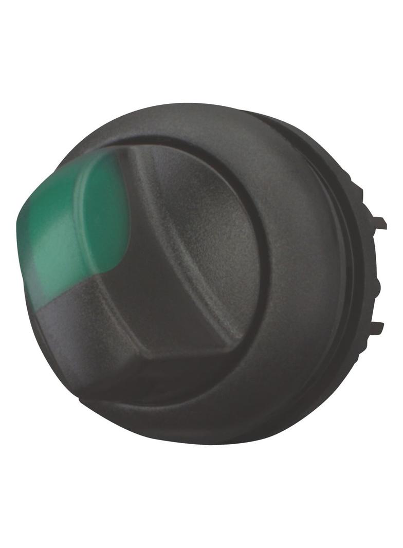 M22S-WLKV-G Napęd przełącznika 2 położeniowy zielony z podświetleniem bez samopowrotu 284540 EATON