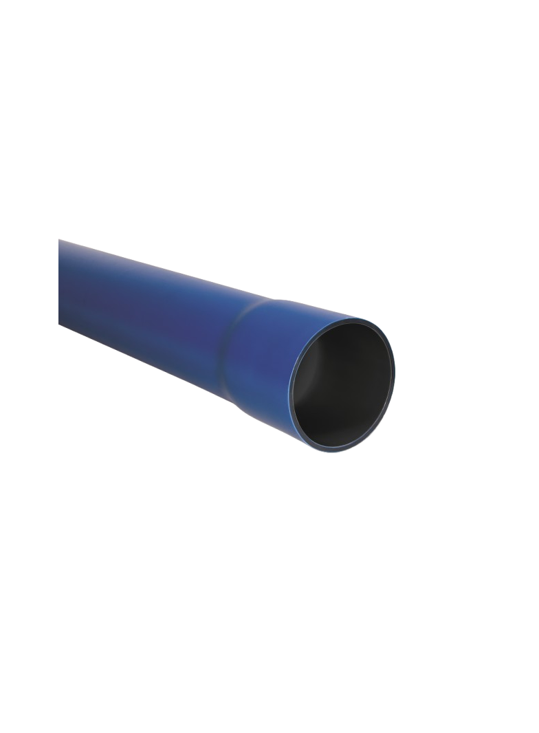 Rura osłonowa sztywna cienkościenna z kielichem ROSc-M (RHDPE) 160/5 - nieb.