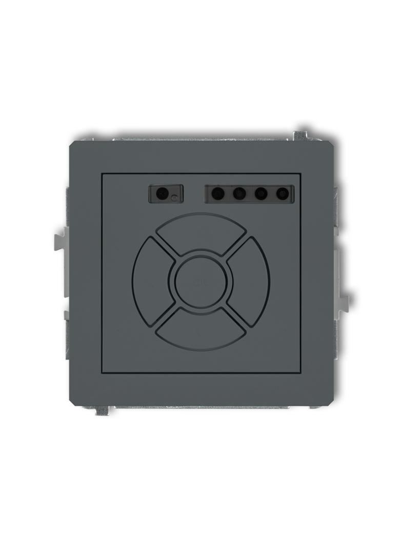 DECO Mechanizm elektronicznego sterownika roletowego (sterowanie lokalne) grafitowy mat