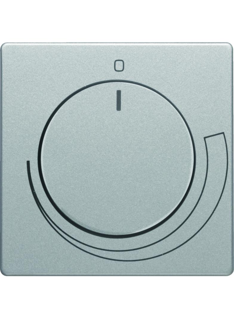 BERKER Q.x Płytka czołowa z pokrętłem Regulator do regulatora obrotów aluminium aksamit lakierowana