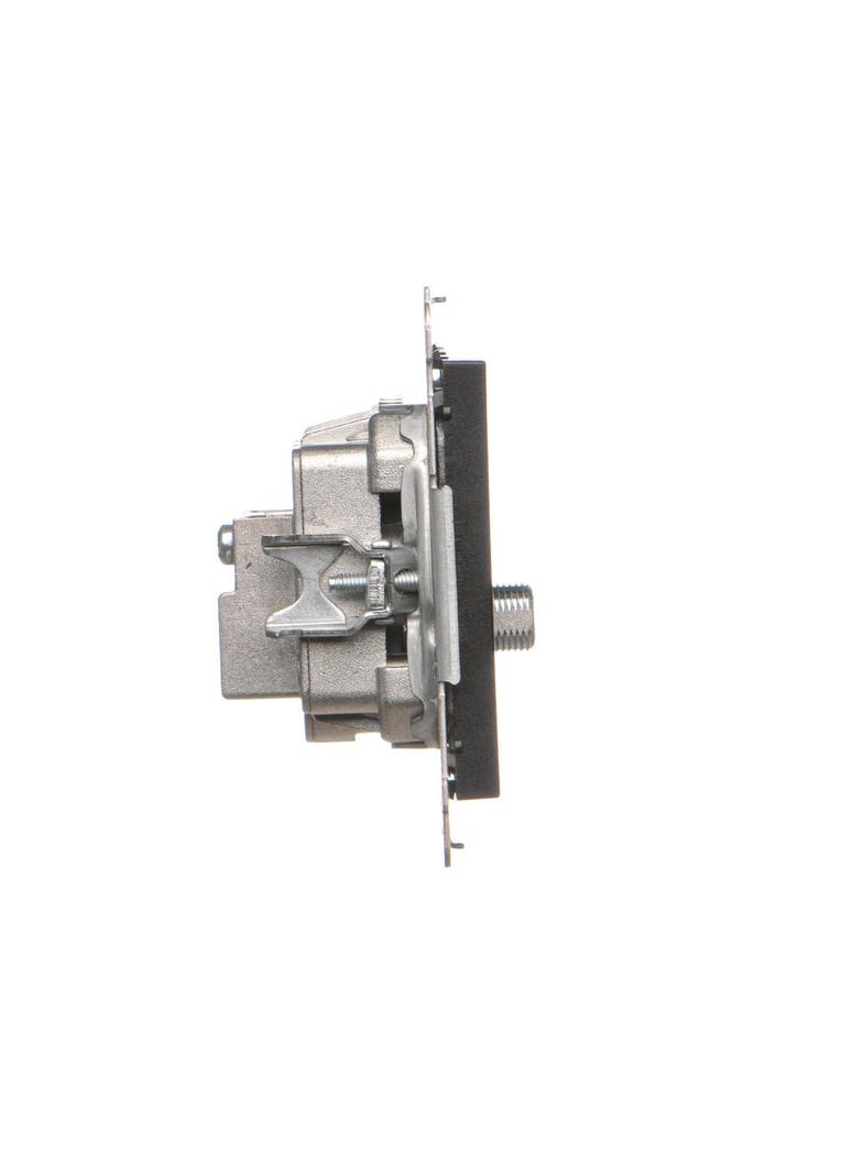 Simon 55 Gniazdo antenowe R-TV-SAT przelotowe 7dB 1x Wejście: 5 MHz÷2,4 GHz Czarny mat