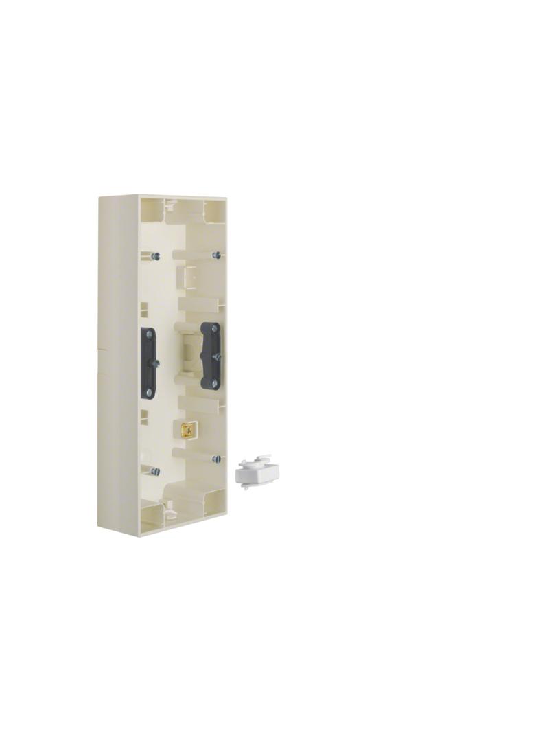 Puszka natynkowa 3-krotna; kremowy, połysk; S.1