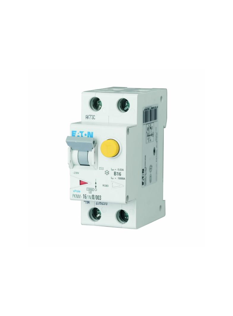 Wyłącznik różnicowo-nadprądowy 2P 16A B 0,03A typ AC PKNM 16/1N/B/003 236200 EATON