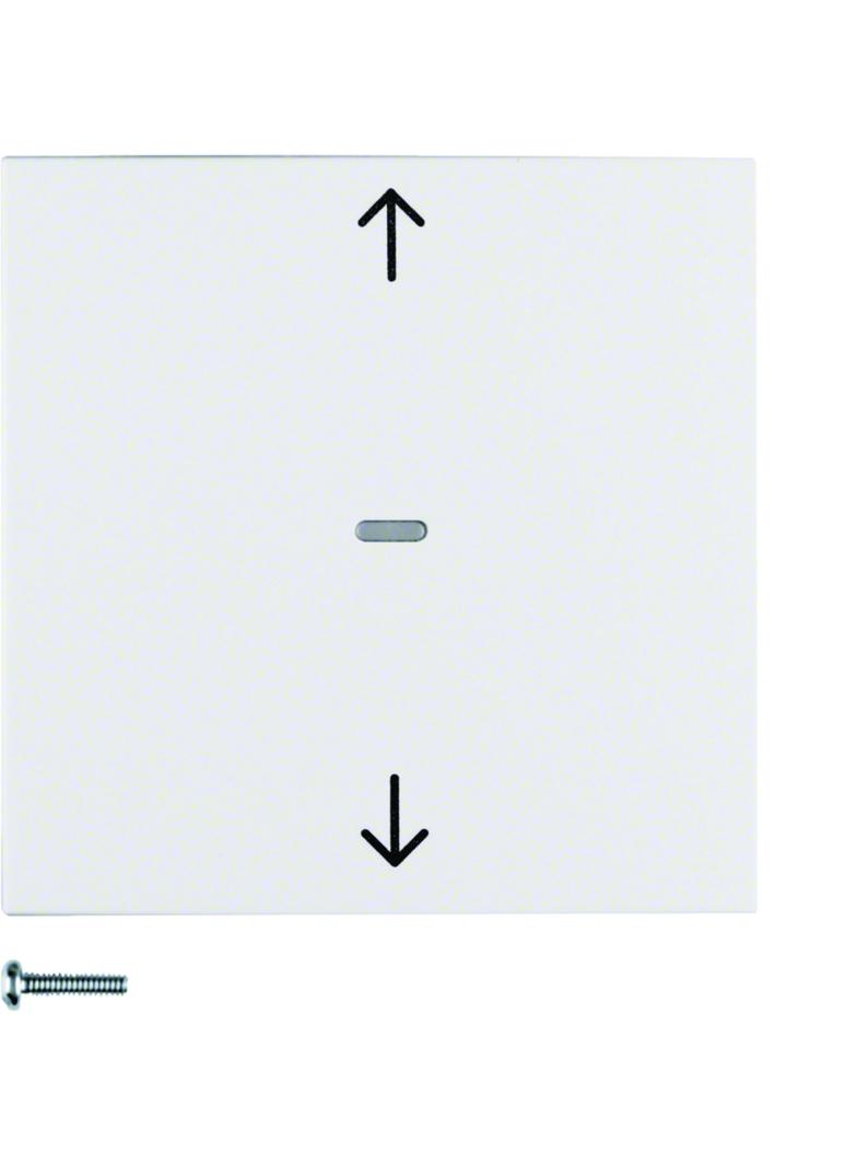 BERKER S.1/B.3/B.7 Przycisk żaluzjowy komfort do sterownika żaluzjowego biały 85241188 HAGER