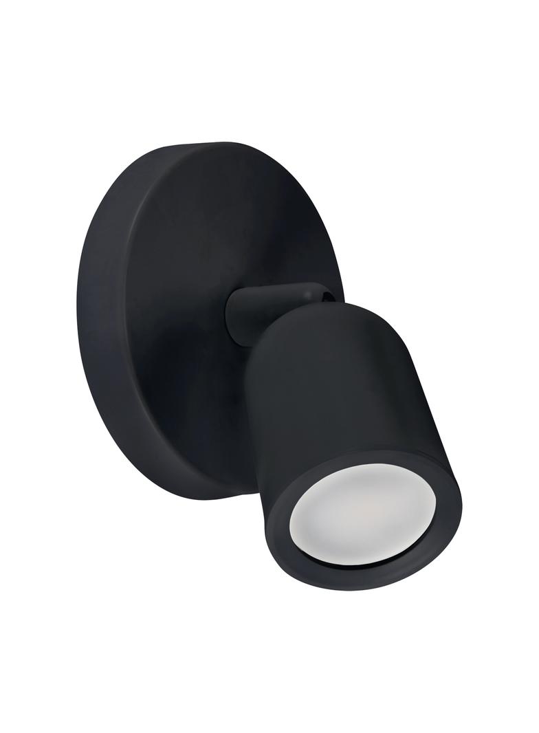 Oprawa ścienno-sufitowa BOGNA GU10 1C BLACK 03983 IDEUS