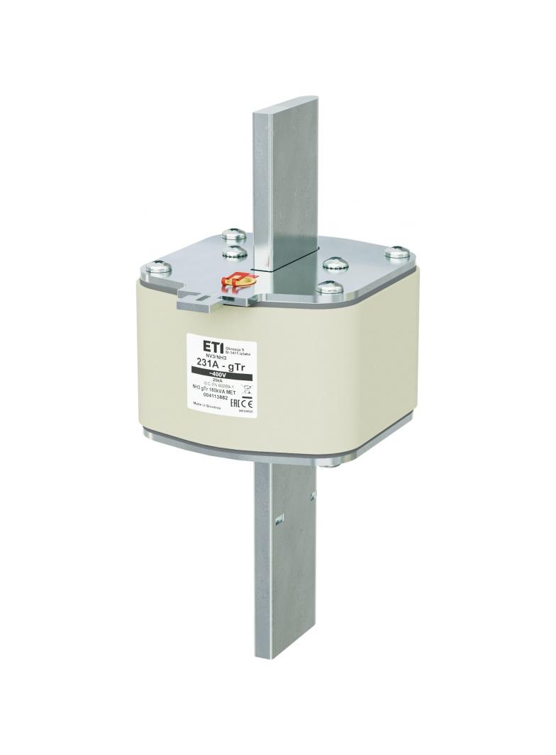 Wkładka topikowa NH pomiarowa gTr NH3 gTr 231A 400V 160kVA MET 004113882 ETI
