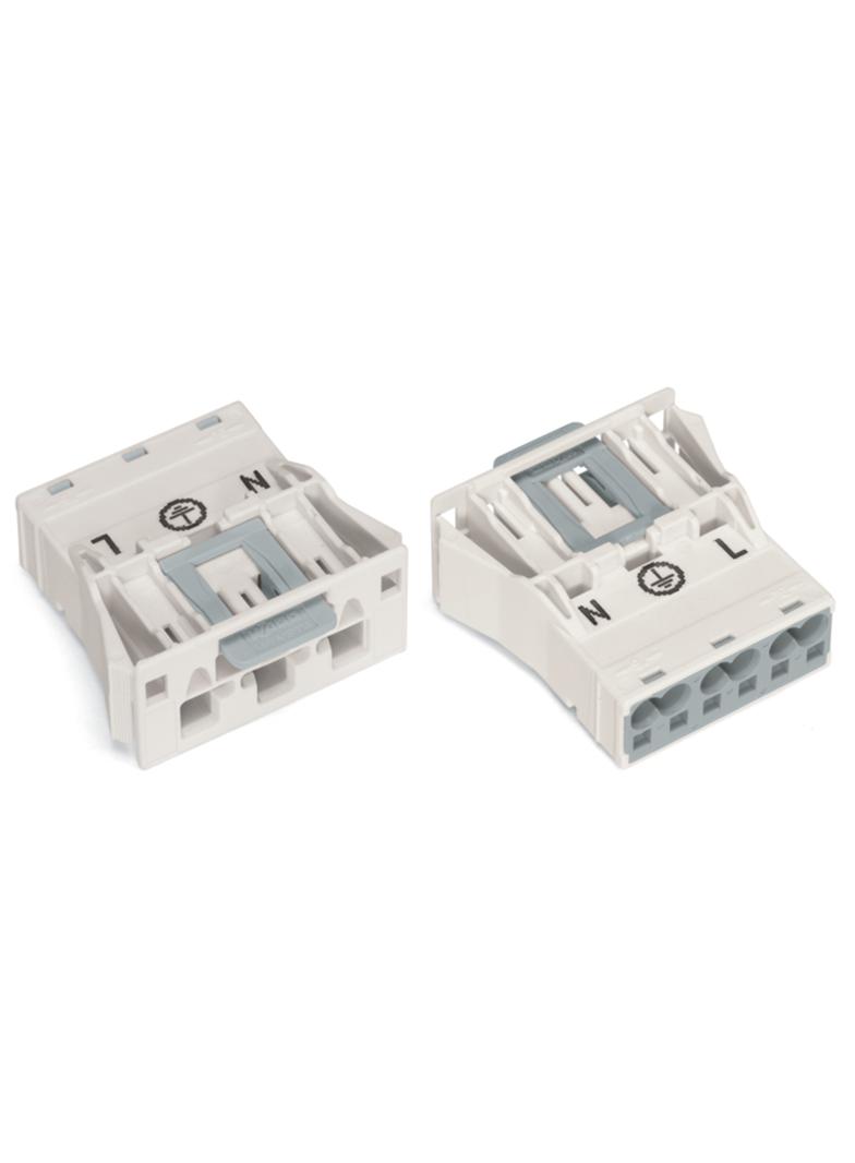 WINSTA wtyk 3-torowy SnapIn biały