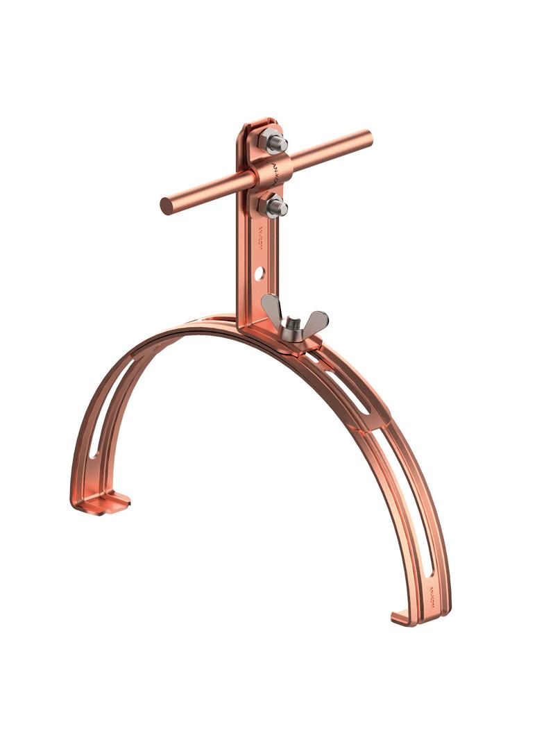 AN-15E/CU/-N Uchwyt gąsiorowy rozsuwany Z-śruba H=10 cm /CU/