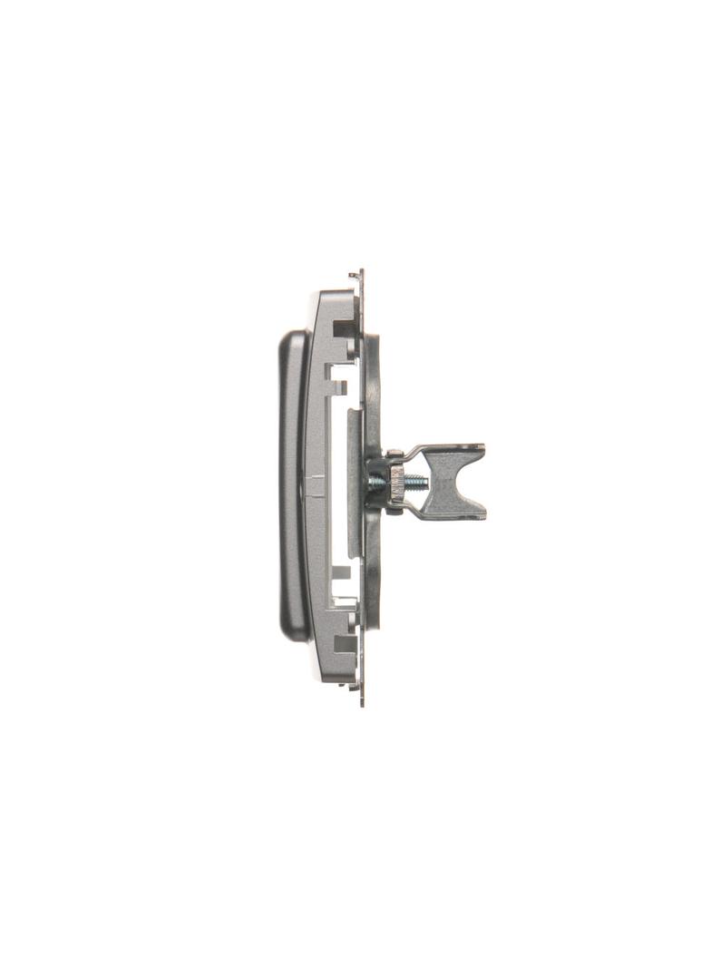 Simon Basic Adapter (przejściówka) na osprzęt standardu 45 × 45 mm. Montaż do puszki na łapki i wkręty srebrny mat BMA45M/43 KONTAKT