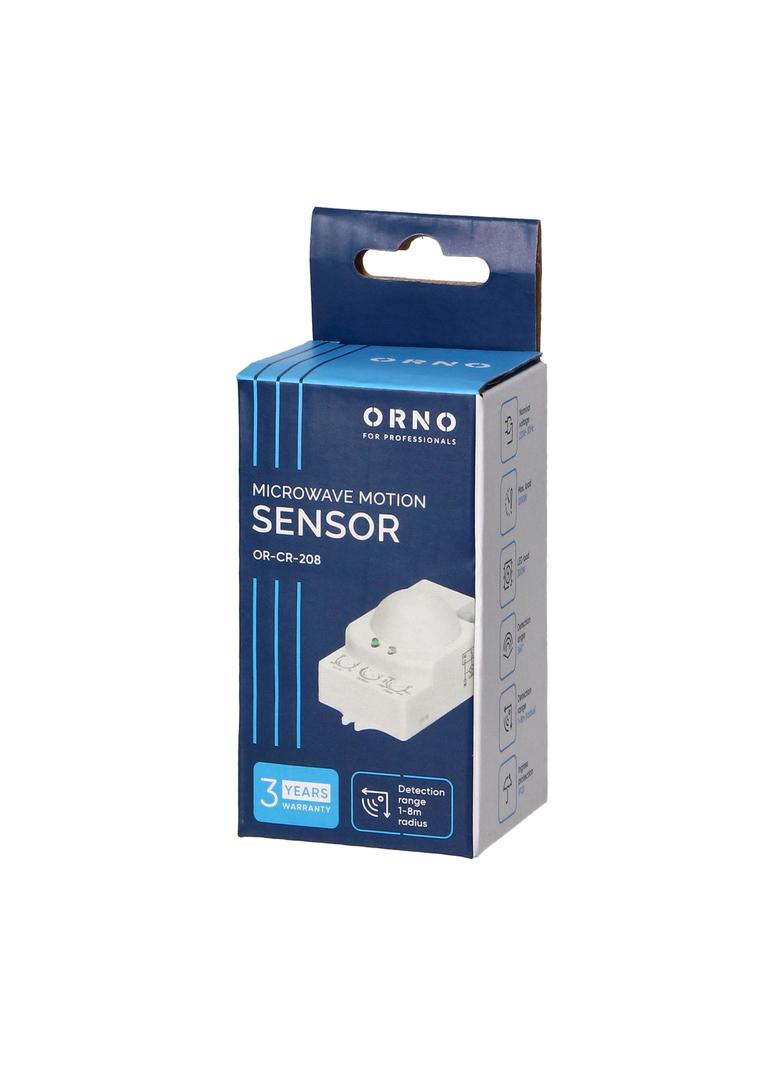 Mikrofalowy czujnik ruchu 360st. IP20 1200W OR-CR-208 ORNO