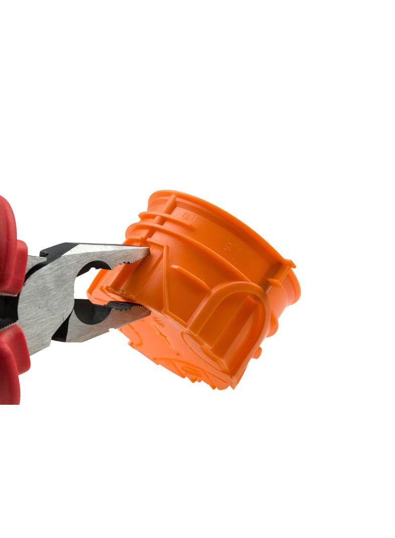 ZZ60KFw ,  Puszka podtynkowa do łączenia O 60, płytka, z wkrętami, pomarańczowy