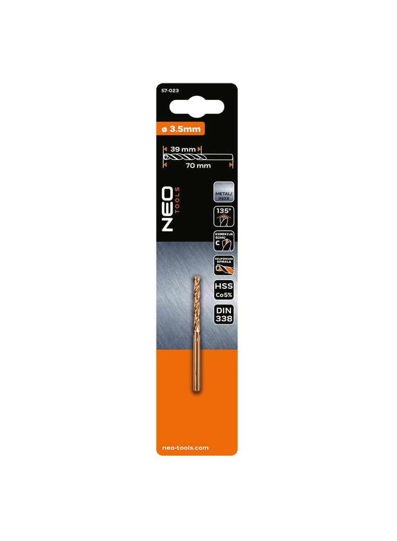 Wiertło do metalu HSS-Co, 3.5 mm