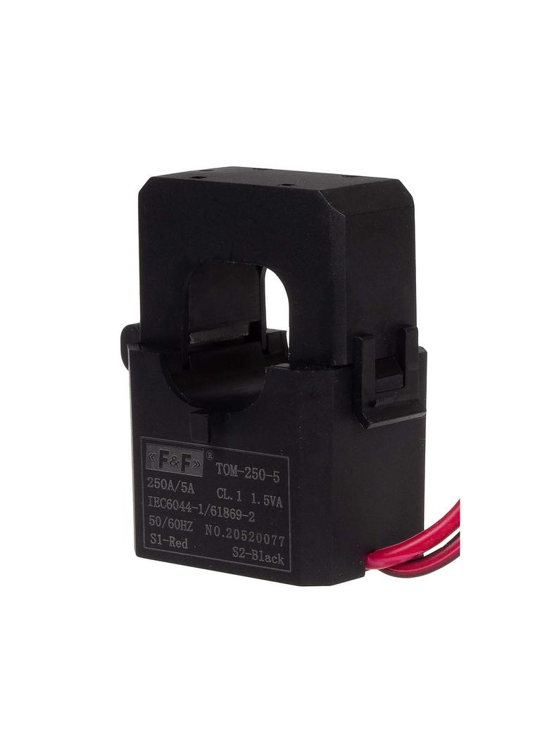 Miniaturowy przekładnik prądowy z otwieranym rdzeniem 250-5A TOM-250-5 F&F