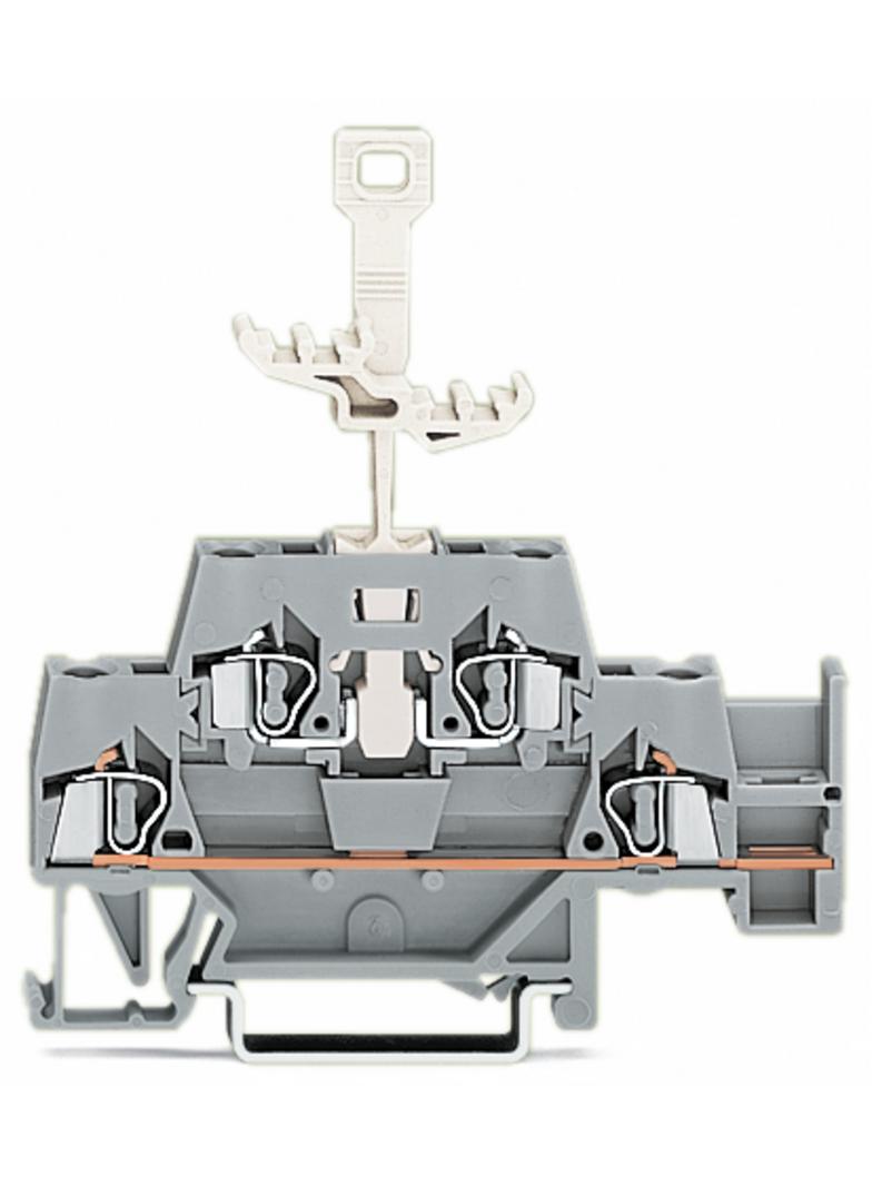 złączka dwupiętrowa L/rozłączalna 2,5 mm2 szara