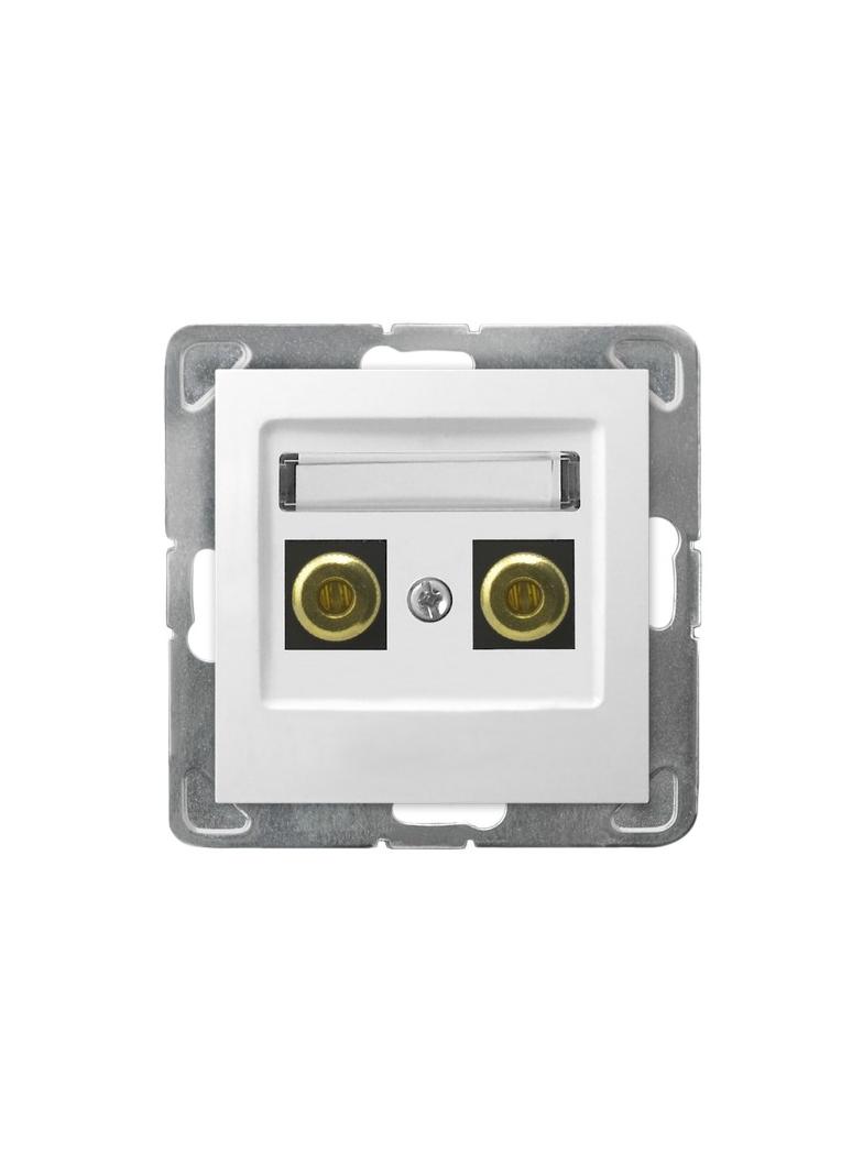 IMPRESJA Gniazdo głośnikowe pojedyncze - kolor biały GGN-1Y/m/00