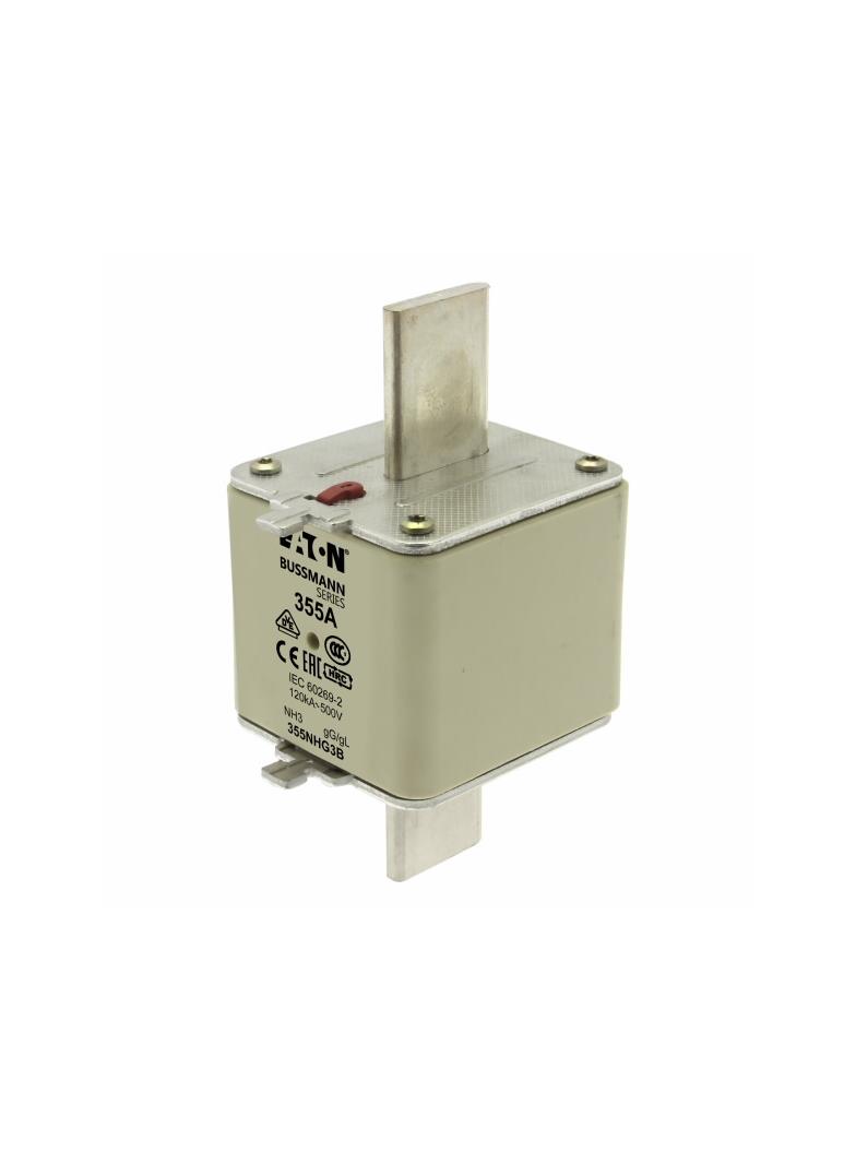NH FUSE 355AMP 500V gG SIZE 3 DUAL IND Wkładka NH3 355A 500V GL/GG podwójny wskaźnik 355NHG3B EATON