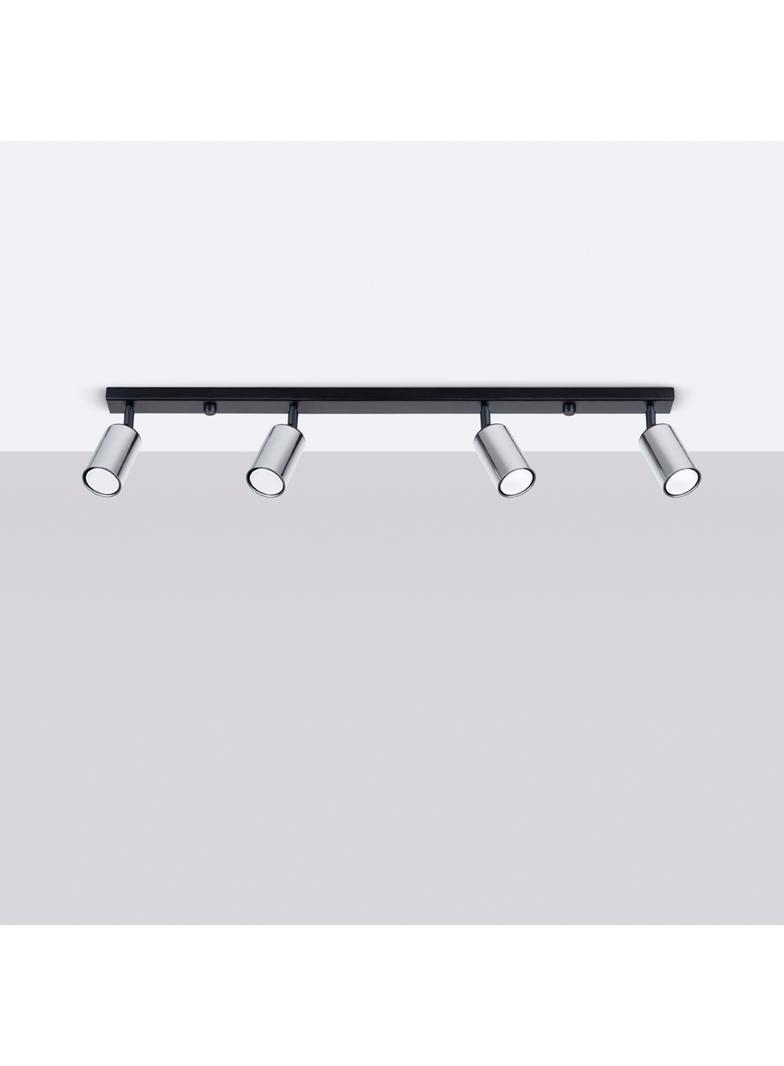 Plafon WINX 4L czarny/chrom