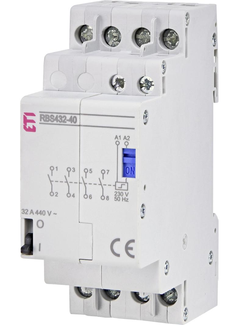 Stycznik bistabilny 32A 4P 4Z 2M RBS432-40-230V AC 002464126 ETI