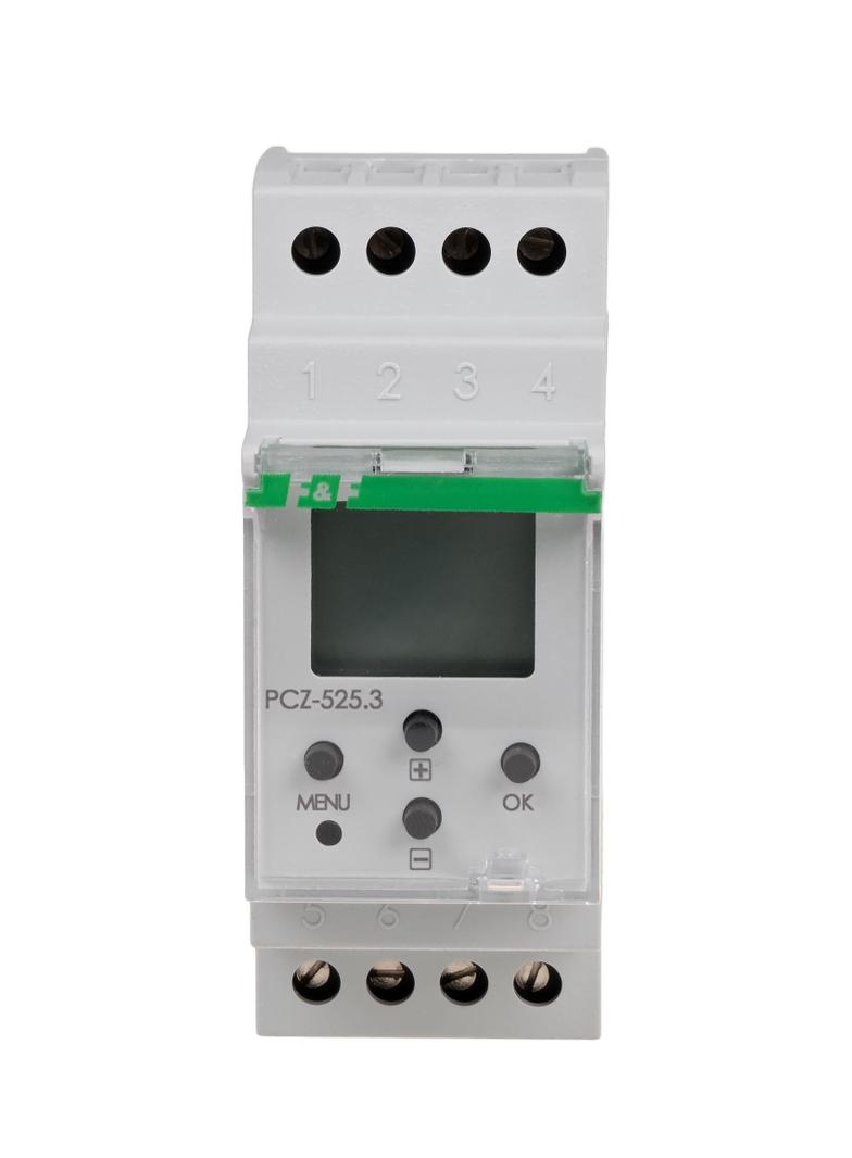 zegar sterujący programowalny, astronomiczny z programowalną przerwą nocną, 1-kanałowy