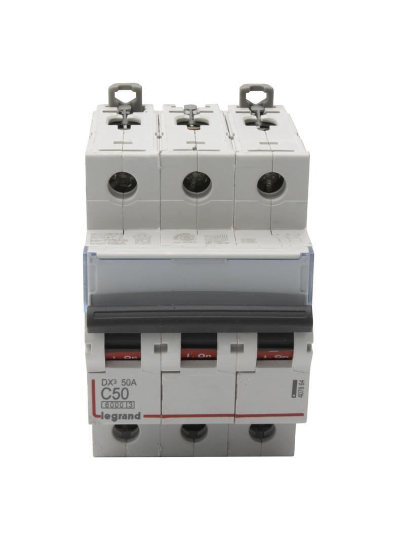 WYŁĄCZNIK NADPRĄDOWY S 303 3P C 50A 6000A SERII DX3, Legrand