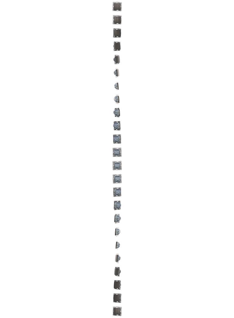 Simon 54 Przycisk potrójny 10A szybkozłączka brąz mat