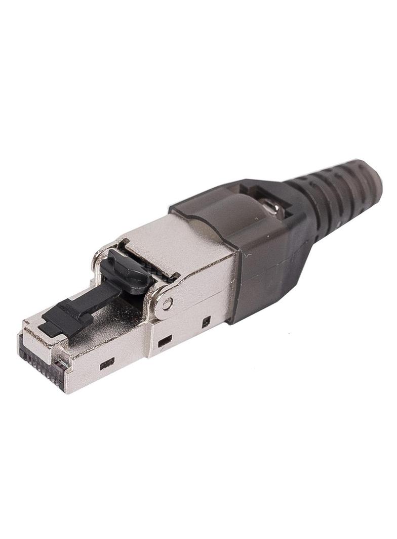 Wtyk RJ45 kat. 6 STP, srebrny