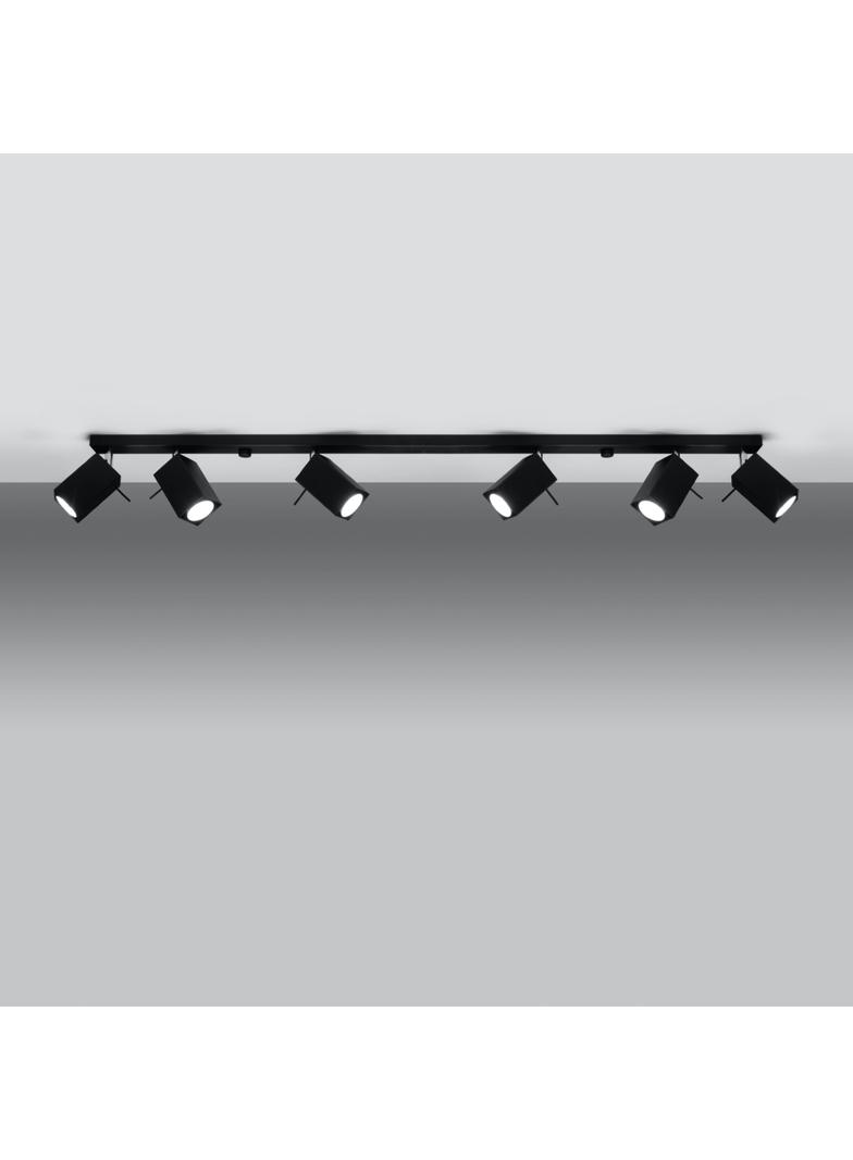 Sollux Plafon MERIDA 6L czarny SL.0460