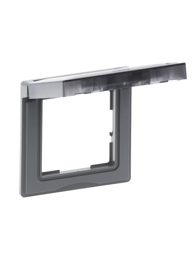 Suno Ramka Pojedyncza Szczelna IP44 Aluminium 721344 LEGRAND