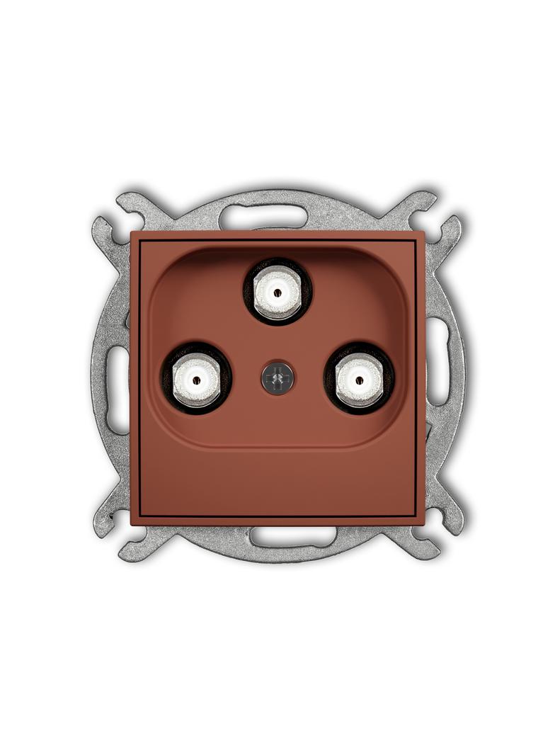 ICON Gniazdo multimedialne 3F DATA (Vectra) terakota 63IGMV KARLIK