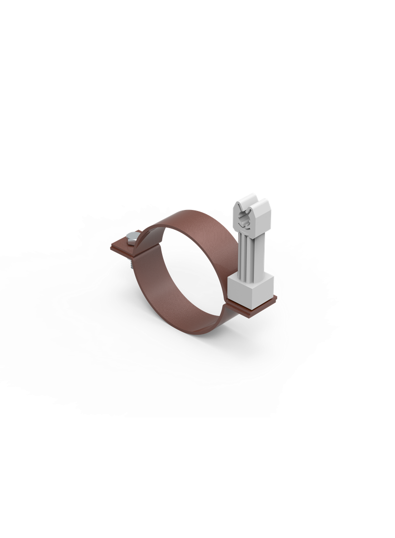 LA UCHWYT DO RURY SPUSTOWEJ FI 100/  z plast 8017 64.10/P LA 8017