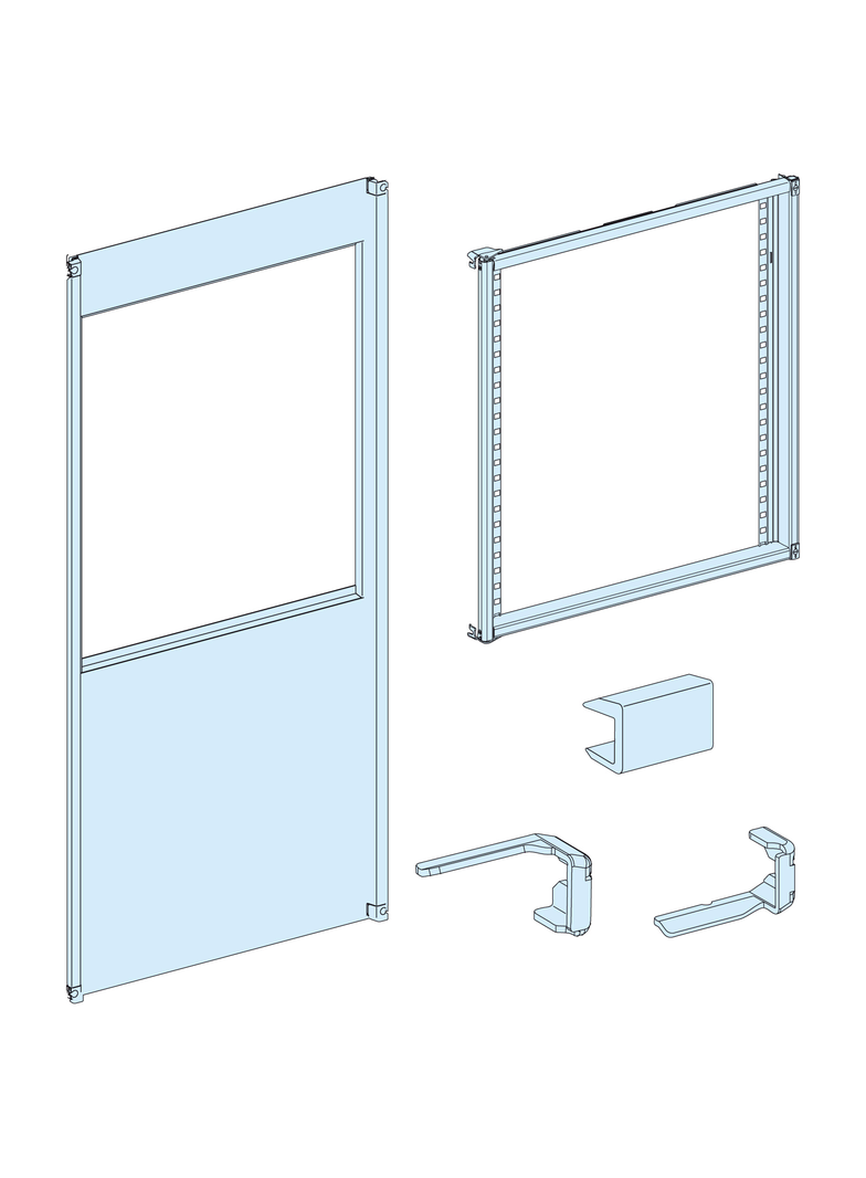 Rozdzielnice PrismaSet, płyta czołowa do aparatu ISFL 185mm 650mm