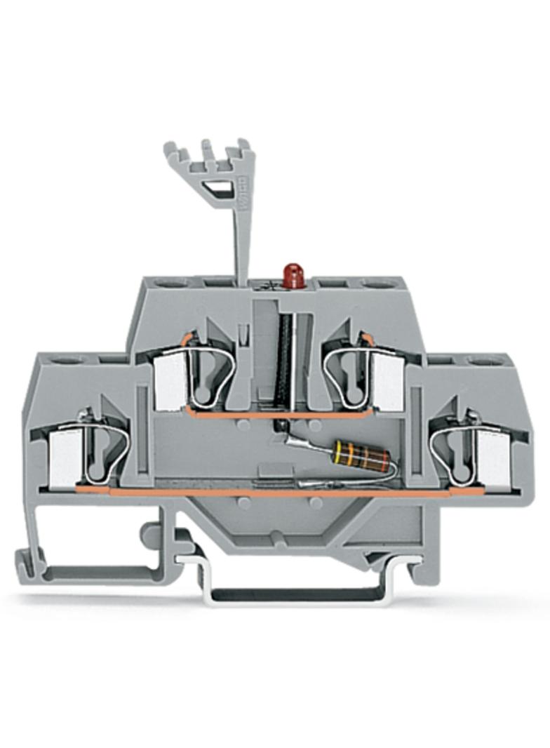 dwupiętrowa złączka diodowa 4 mm2