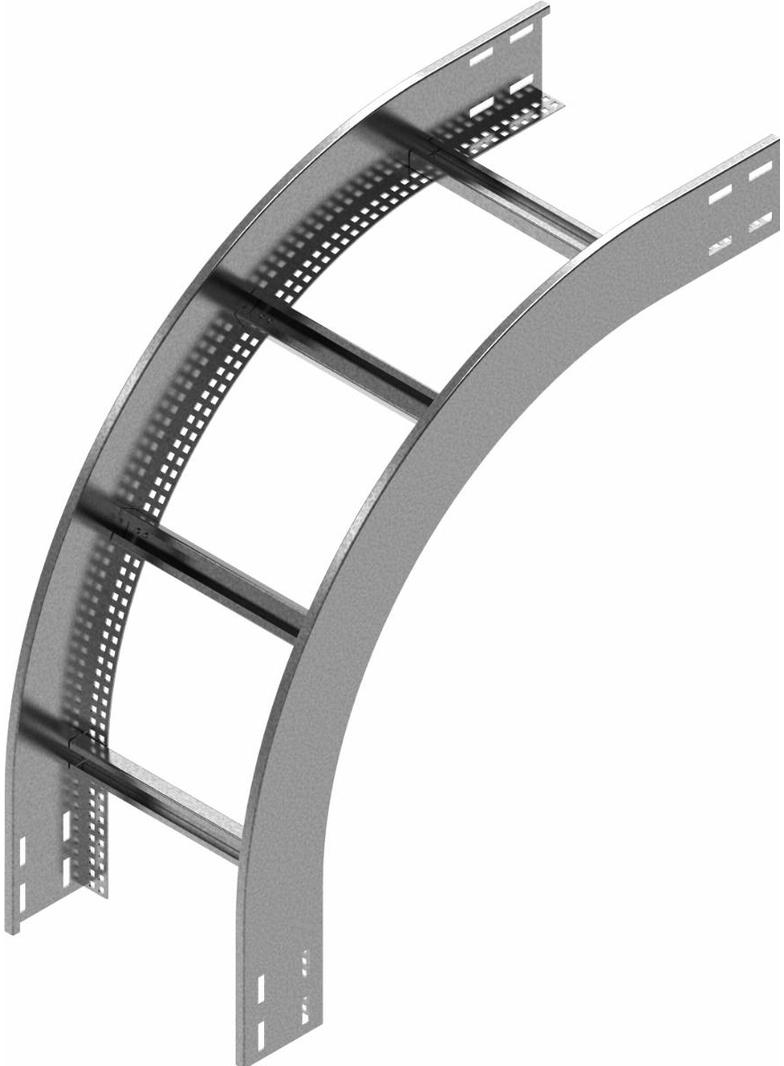 LPDZP600H100N ŁUK PIONOWY ZEWNĘTRZNY DRABINY 1.5 MM