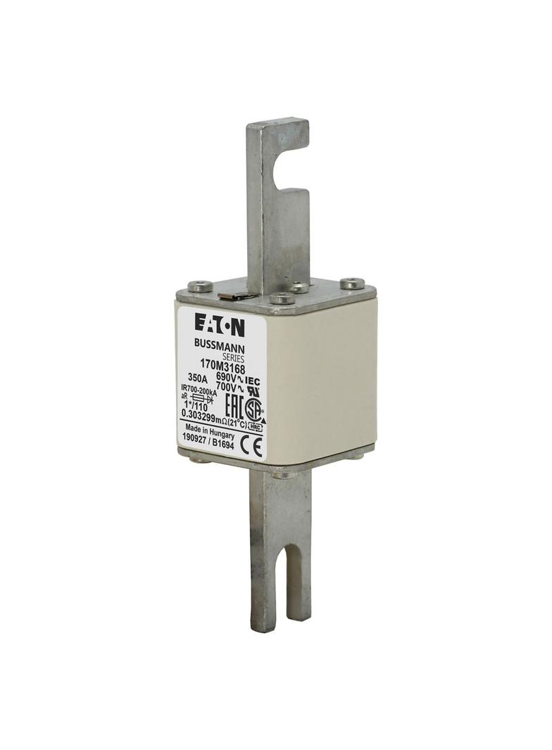350A 690V 1*/110 aR INDICATOR FUSE Wkładka szybka 350A AC 690V rozmiar 1 45x45x134 mm 170M3168 EATON