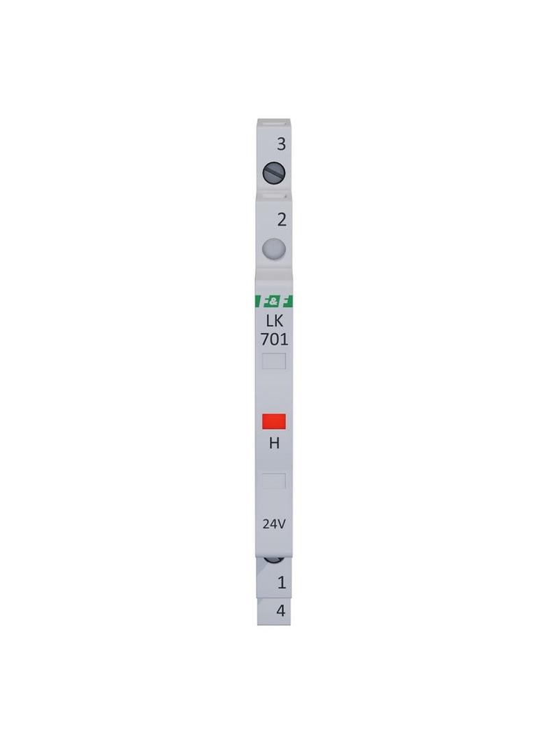 Lampka kontrolna zasilania 1/3S 12÷60V DC 12÷48V AC 1xLED CZERWONA LK-701R-24V F&F