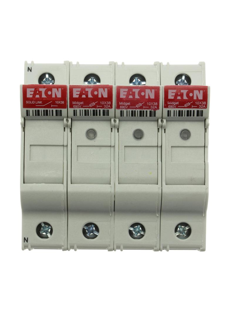 3P 10X38MFH30A 600V Midget-indicator/Neu Podstawa wkładki cylindrycznej 10x38 3p+1N 32A 690VAC wskaź