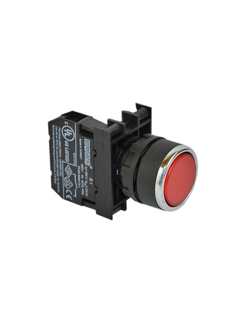 Przycisk kryty 1NC czerwony