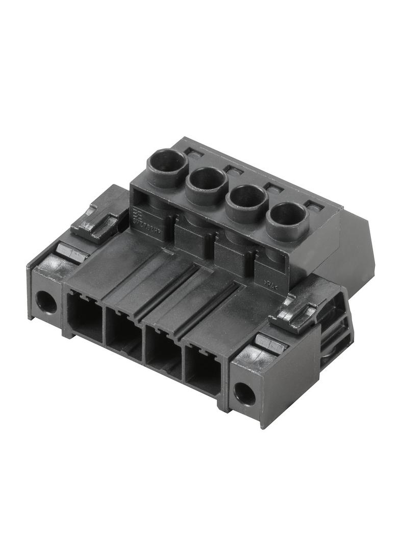 SVZ 7.62HP/04/180F SN BK BX Wtyk PCB (złącze wiązki), 7.62 mm, Liczba biegunów: 4, Przyłącze z jarzmem /100szt./ 1931820000 WEIDMÜLLER
