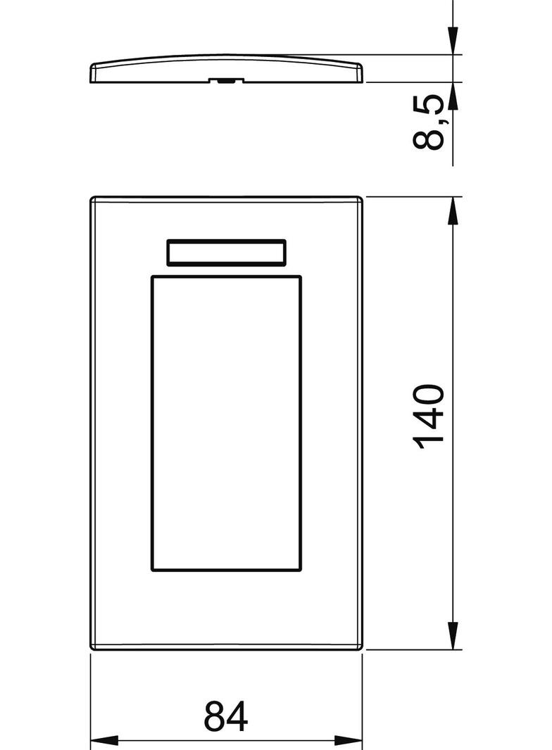 AR45-BSF2 RW, Ramka Modul 45, podwójna