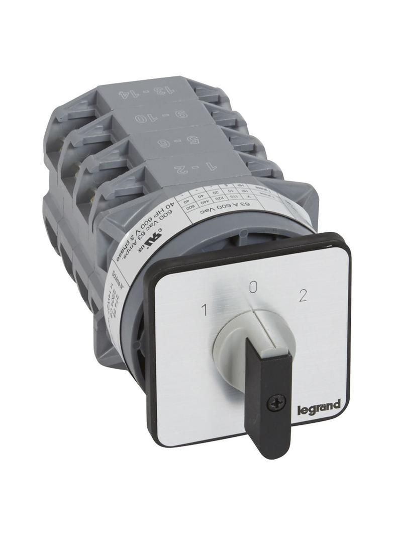 PRZEŁĄCZNIK KRZYWKOWY 0-1-2 PR63 63 A 4P, Legrand