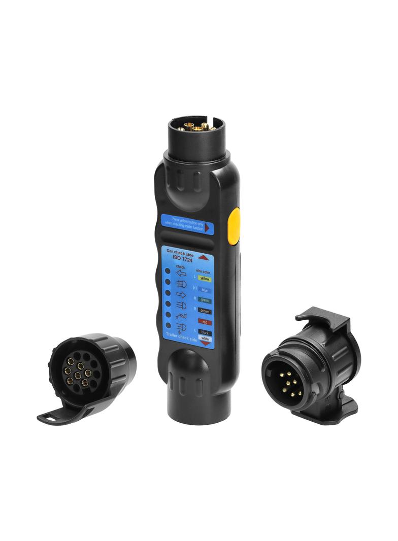 Tester gniazda przyczepy +adaptery 13/7-pin,12/24V OR-AE-13231 ORNO
