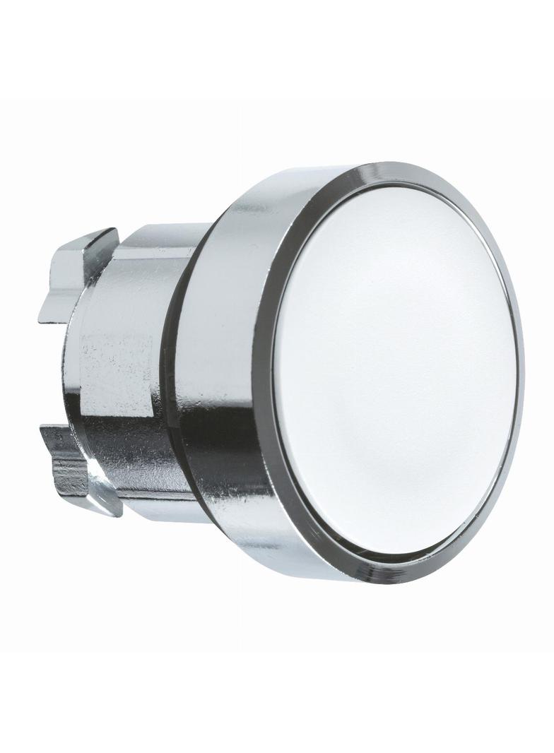 Biały, płaski, przycisk główka o22 przeł.