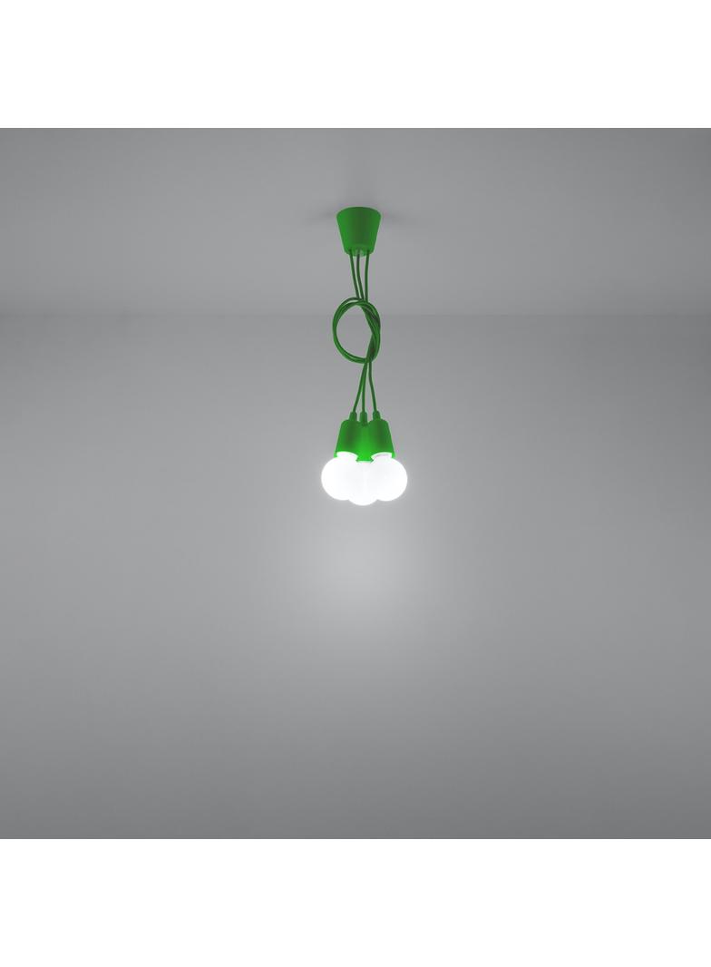 Sollux Lampa wisząca DIEGO 3 zielony SL.0582