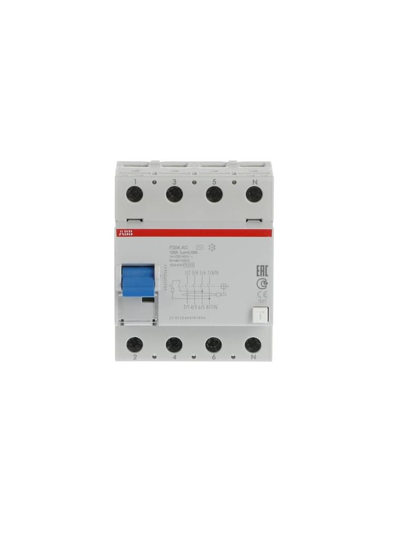 F204 AC-125/0,03 wyłącznik różnicowo-prądowy STANDARD