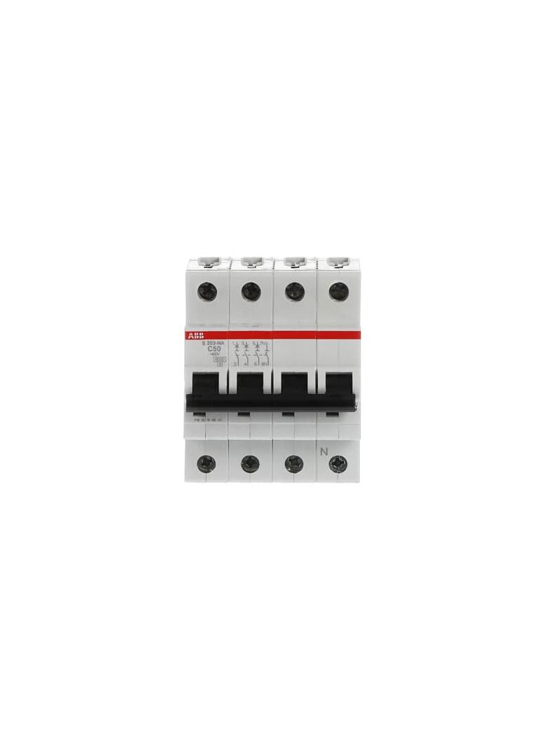 S203-C50NA Wyłącznik nadprądowy 6kA 3P+N C50A 2CDS253103R0504 ABB