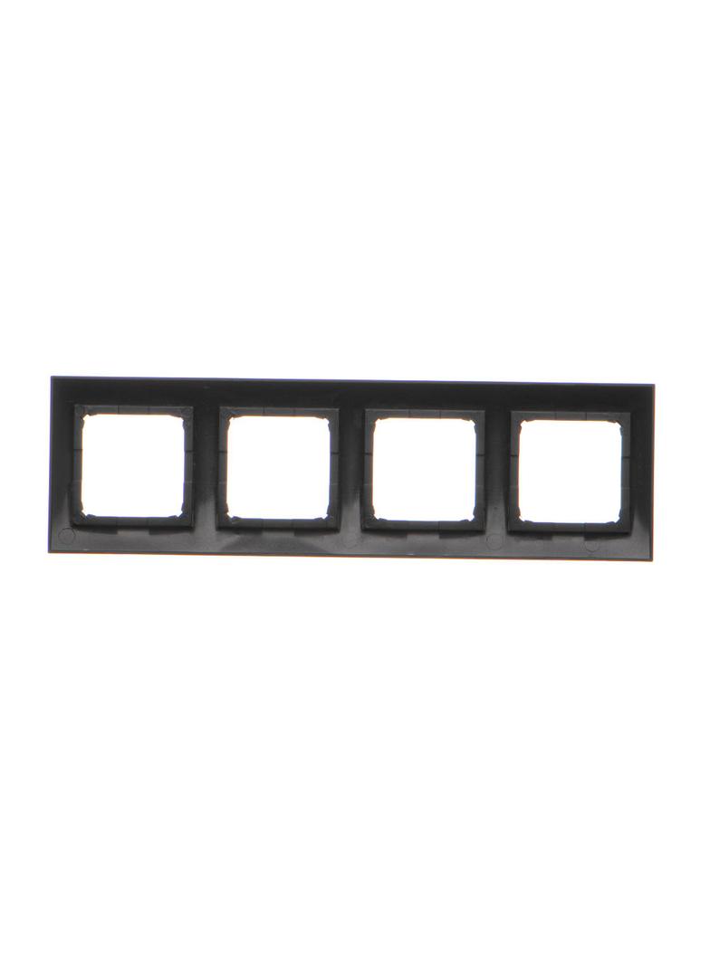 Simon 54 Premium Ramka 4-krotna PREMIUM IP20 / IP44 czarny DR4/49 KONTAKT