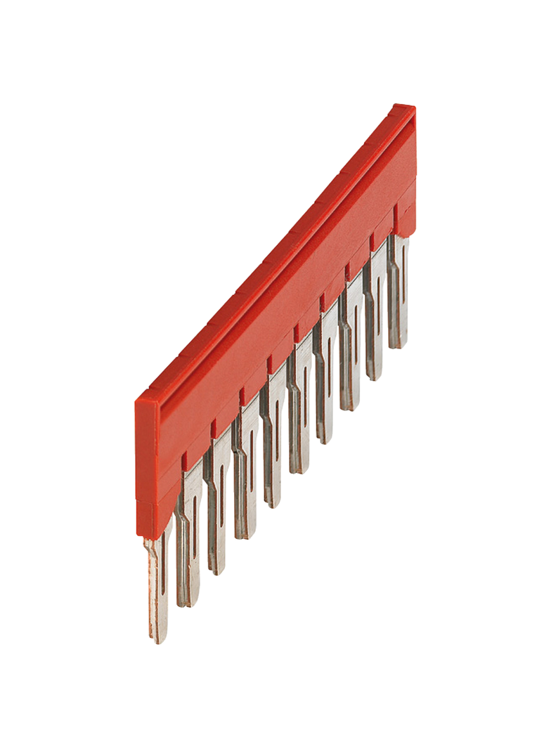 Złączki NSY, mostek do zacisków śrubowych 10 punktowy 6mm2 NSYTRAL610